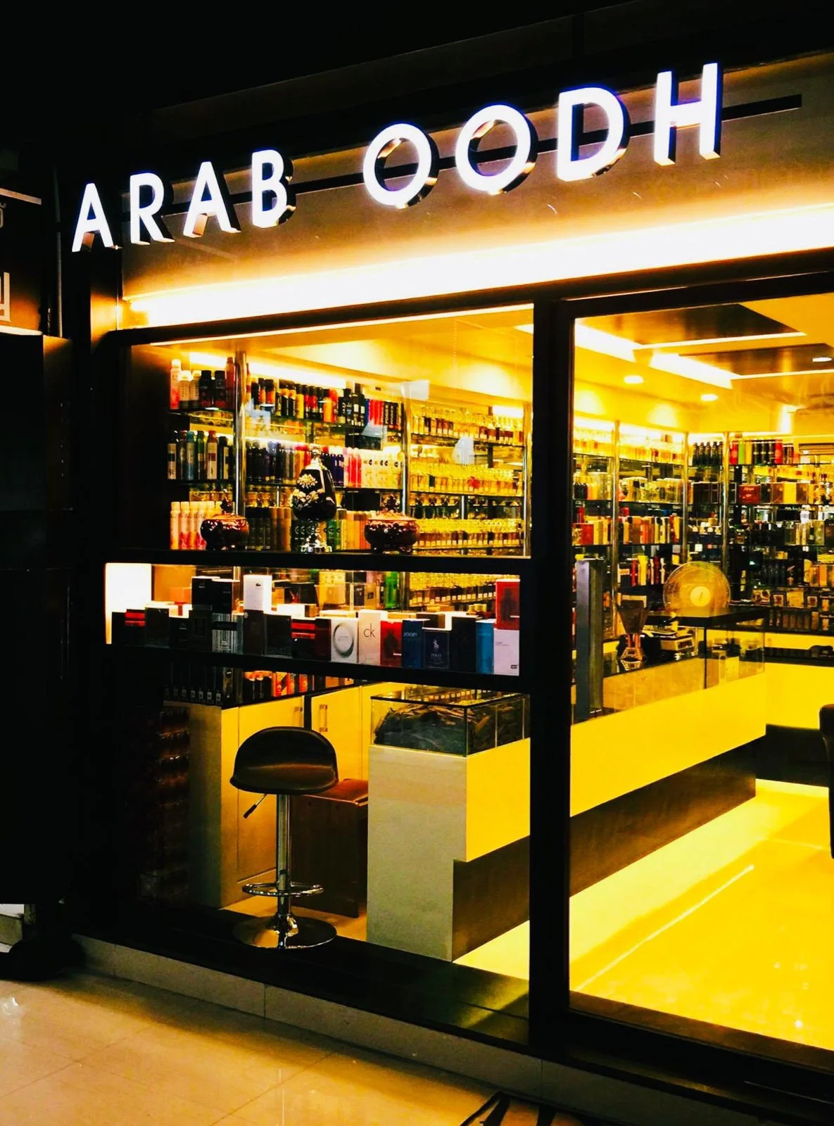 ARABOODH boutique interior - heritage perfumery in Calicut